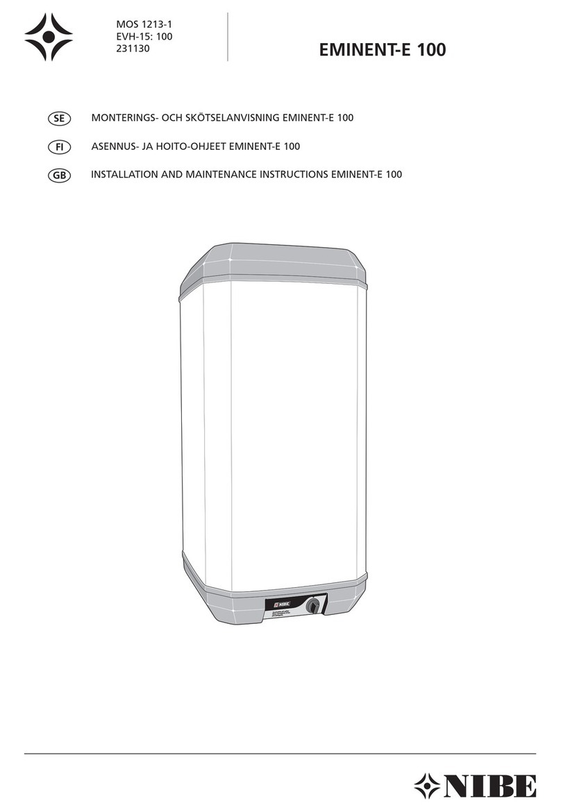 Nibe EMINENT-E 100 Installation and maintenance instructions
