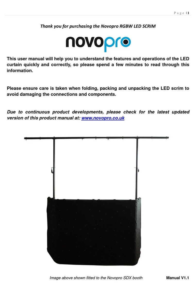 Novopro RGBW LED SCRIM User manual