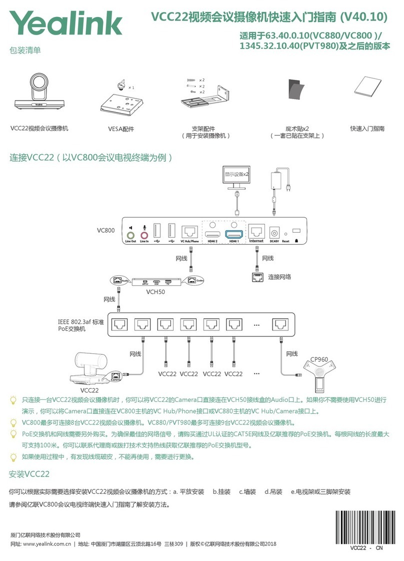 Yealink VCC22 User manual