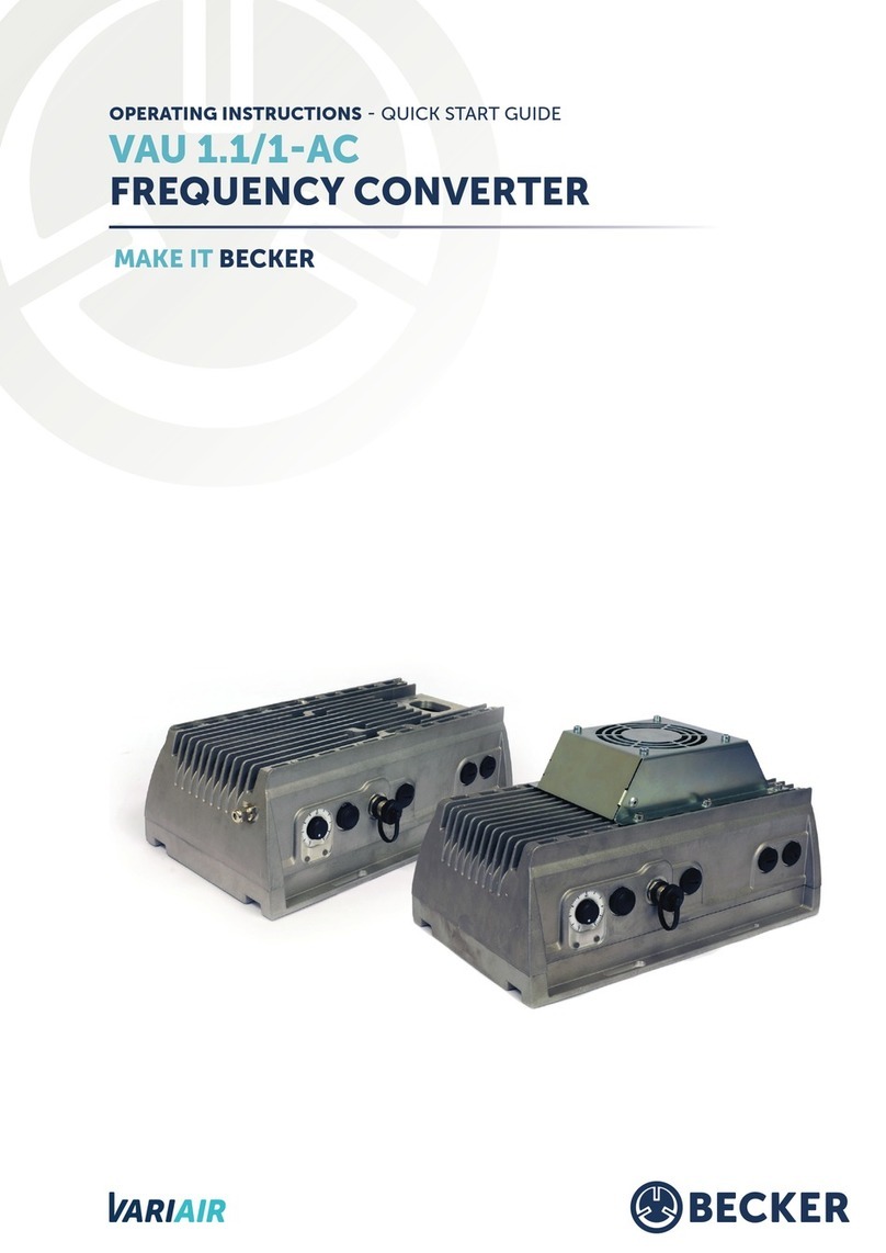 Becker VAU 1.1/1-AC operating instructions