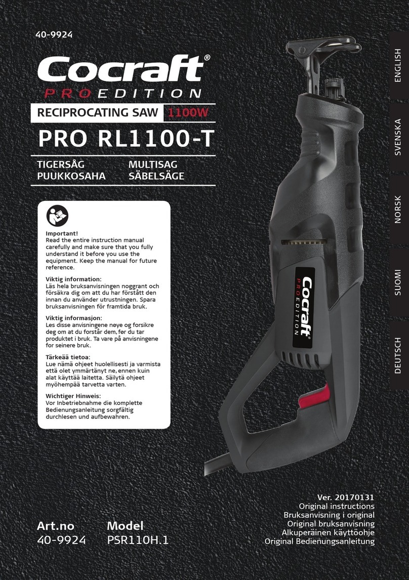 Cocraft PSR110H.1 User manual