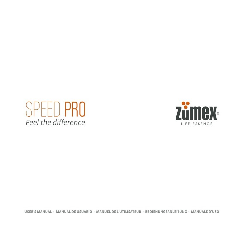ZUMEX Speed Pro User manual