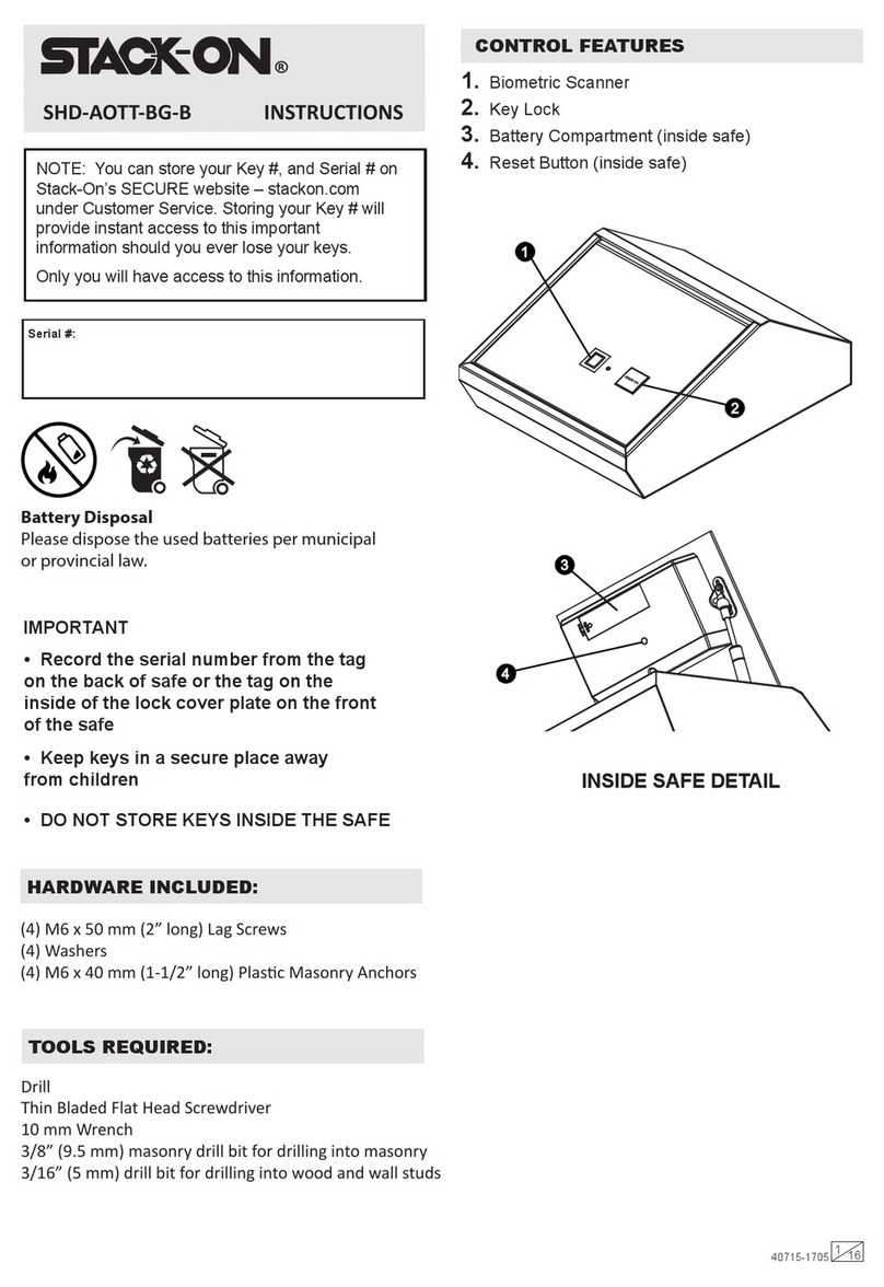Stack-On SHD-AOTT-BG-B User manual