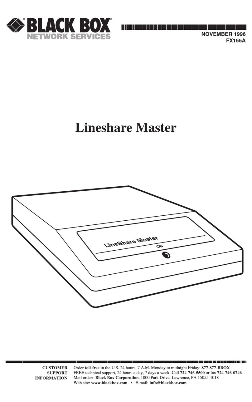 Black Box FX155A manual