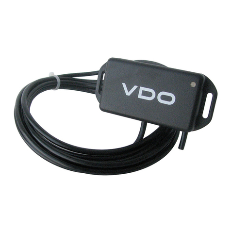 VDO GPS Speed Sender User manual