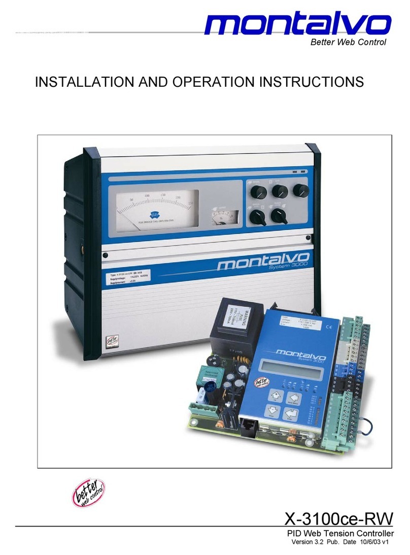Montalvo X-3100ce-RW Installation and operation instructions