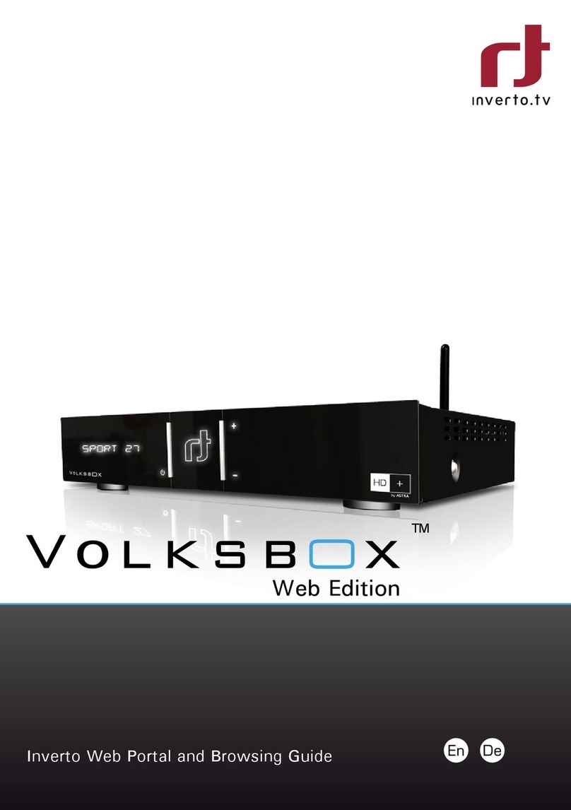 Inverto Volksbox Web Edition User manual