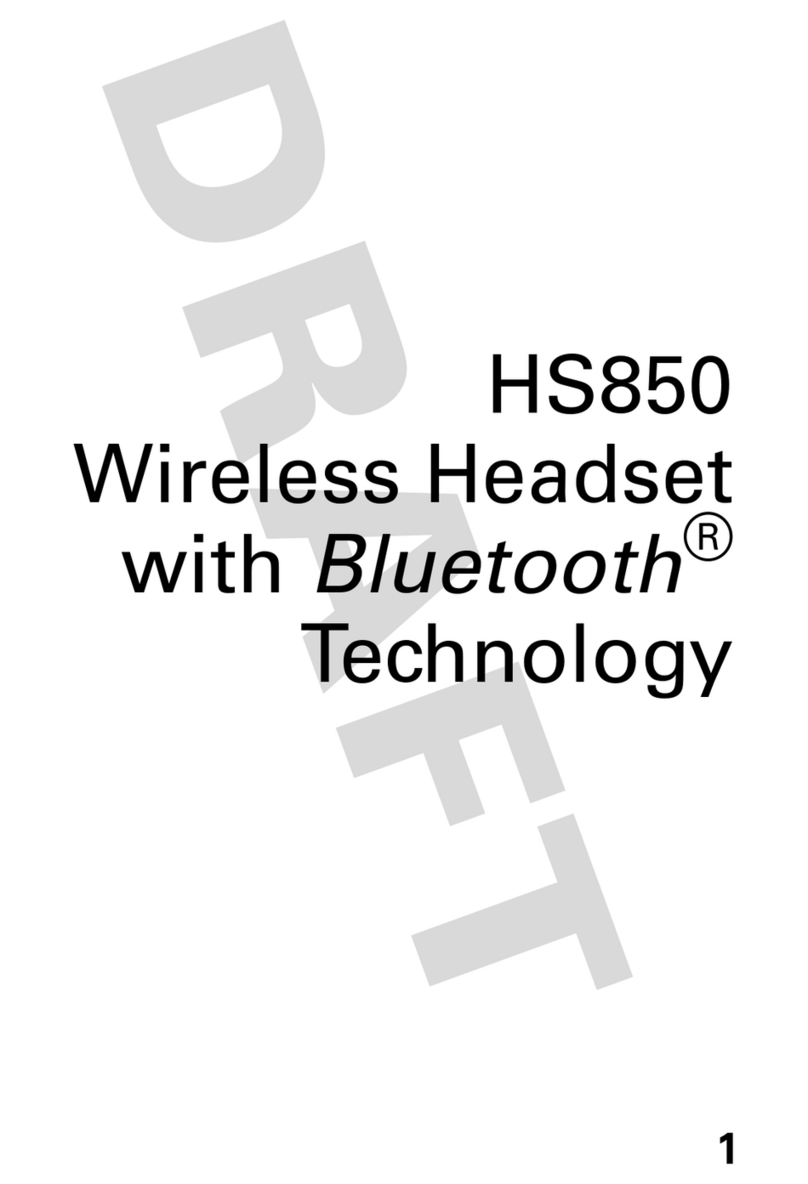 Motorola HS850 - Headset - Over-the-ear manual