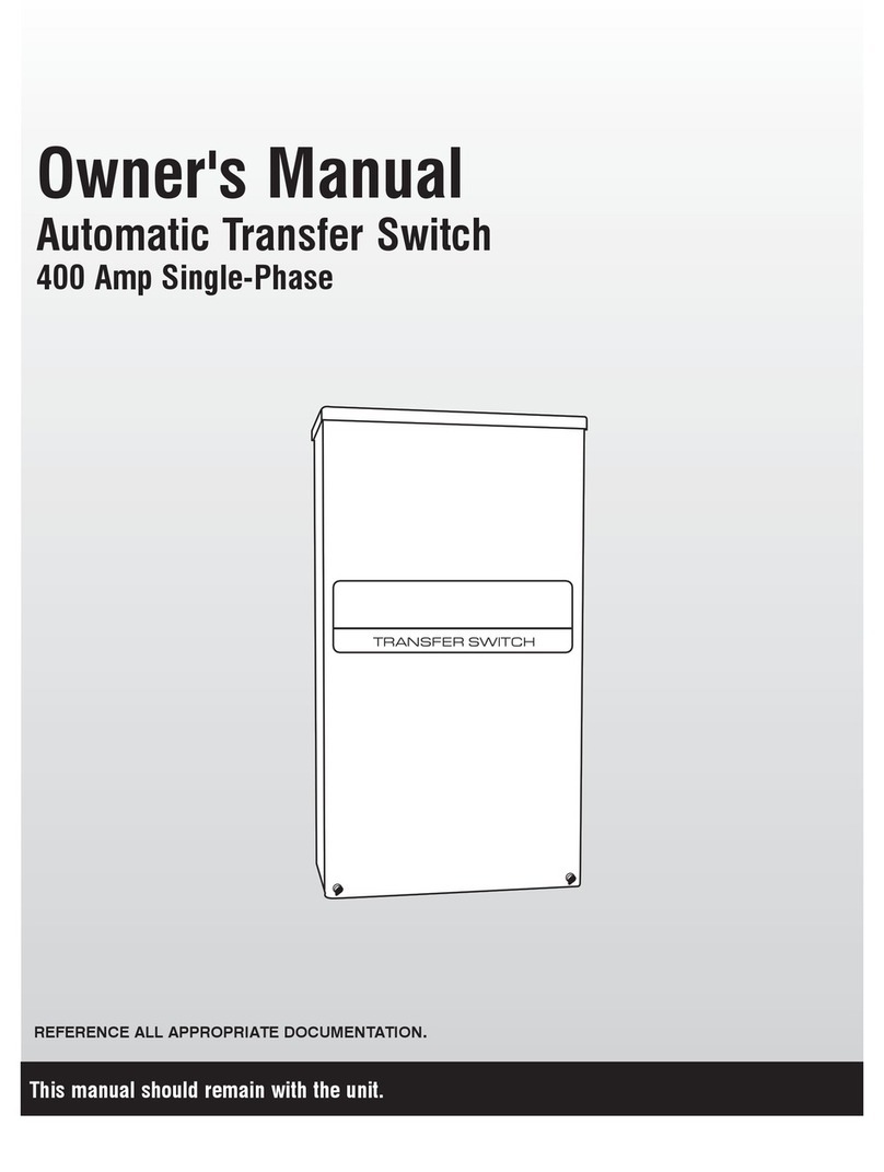 Generac Power Systems Automatic Transfer Switch User manual