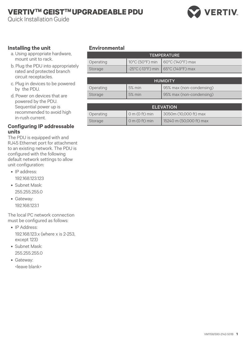 Vertiv Geist User manual