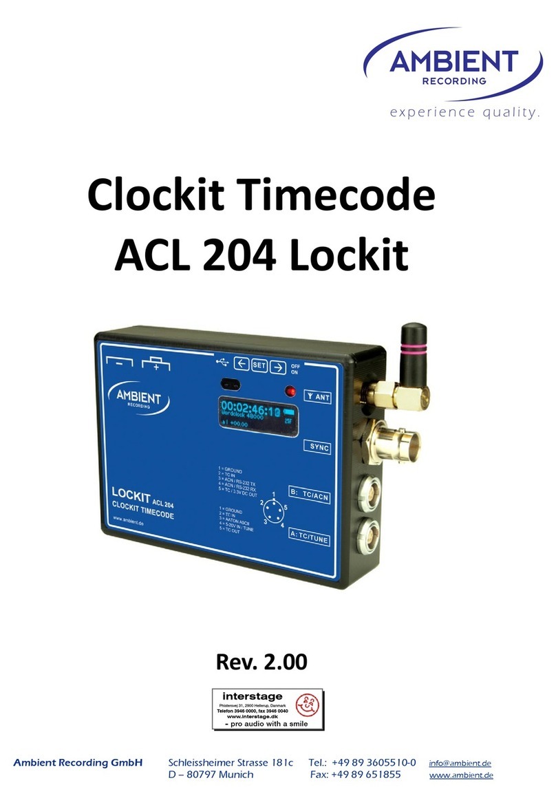 Ambient ACL 204 instruction manual