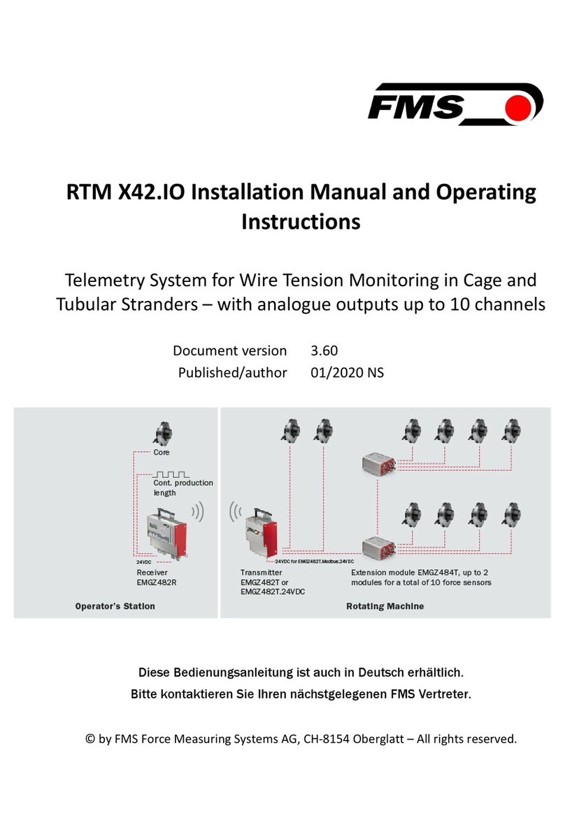 FMS RTM X42.IO Installation manual and operating instructions