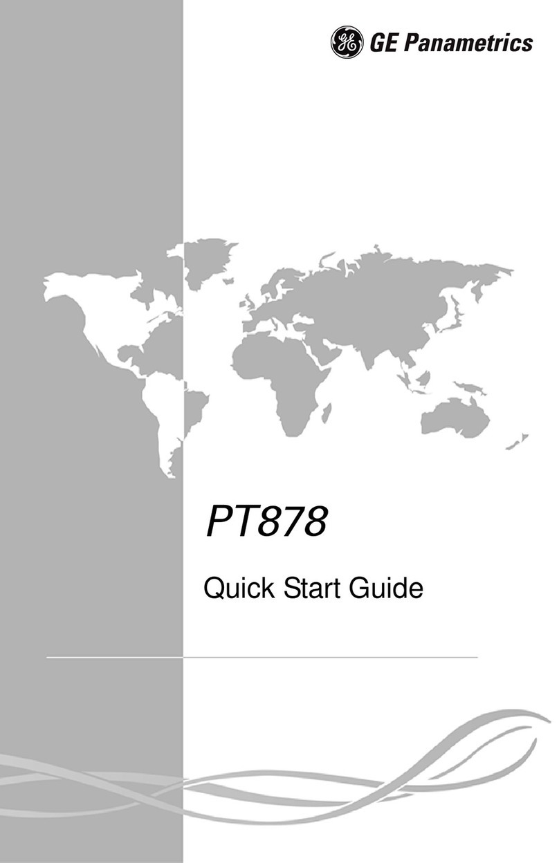 GE Transport PT878 quick start guide
