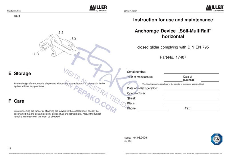 Miller 17407 Instructions for use and maintenance