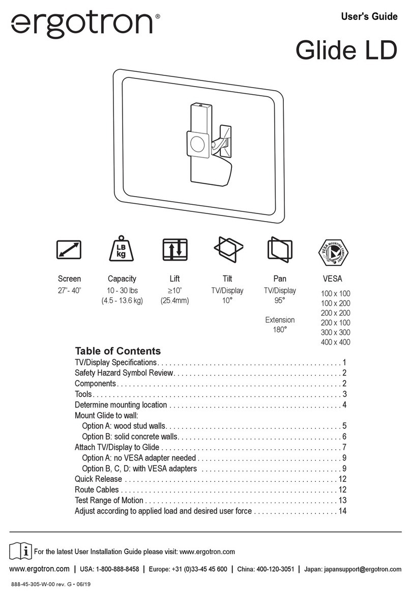 Ergotron Glide LD User manual