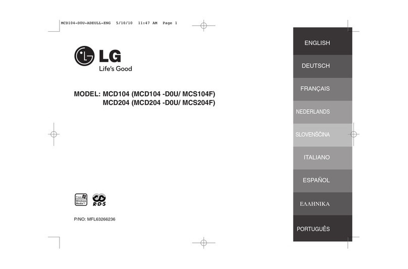 LG MCD104 manual