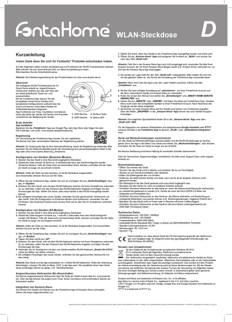 fontastic FontaHome quick guide