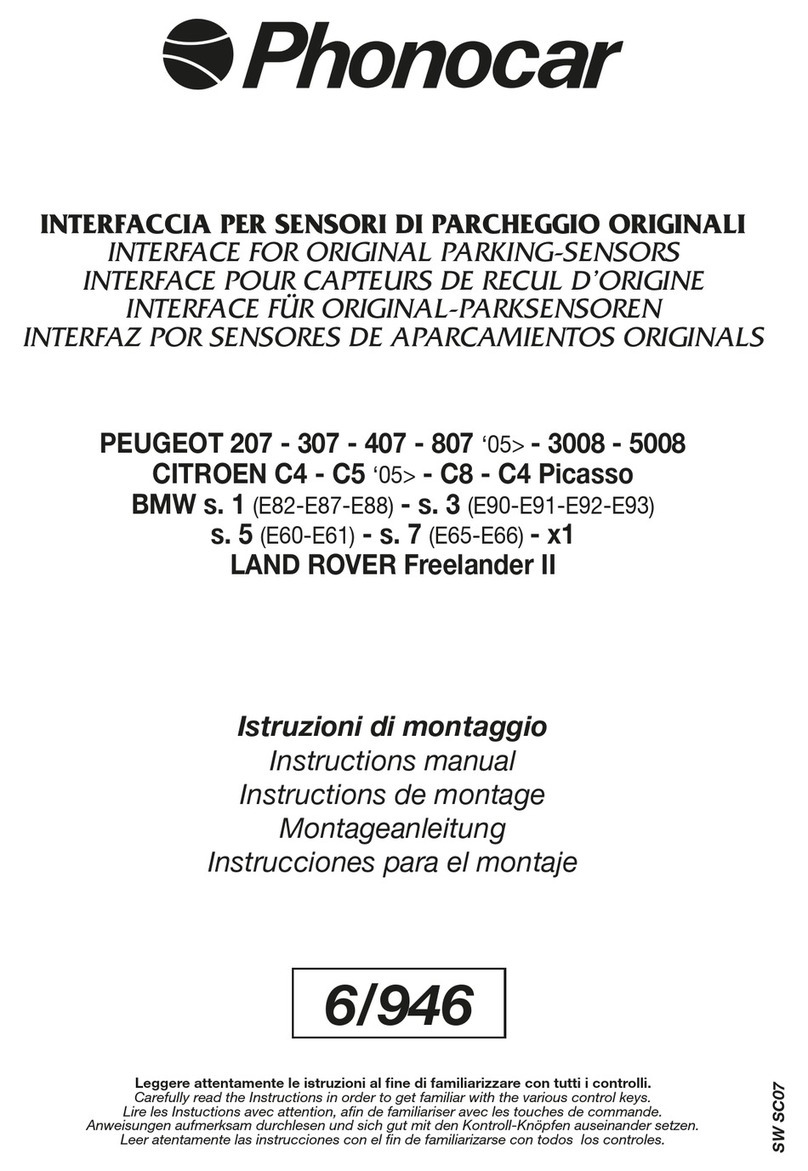 Phonocar 6/946 instruction manual