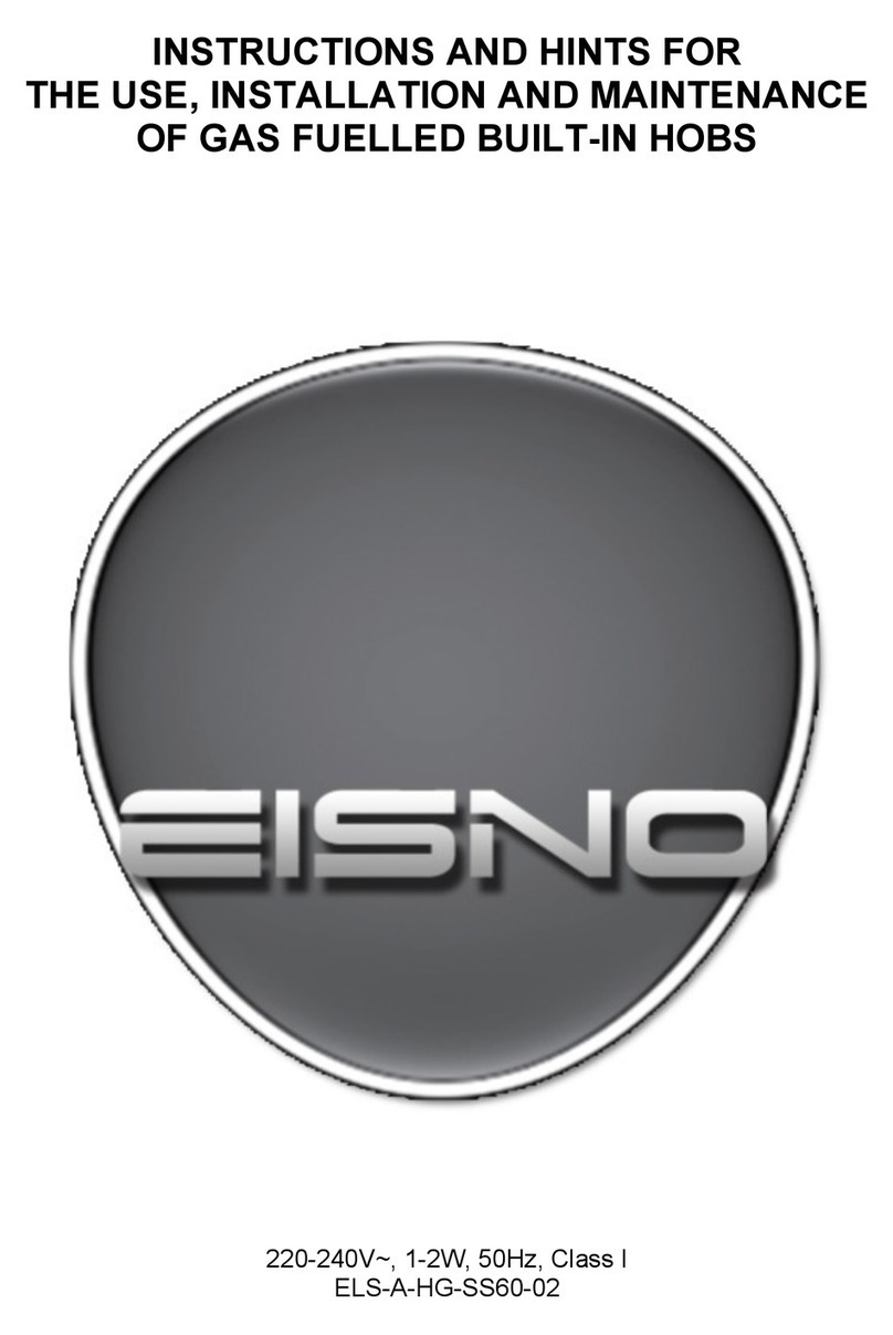 Eisno HB4801 INSTRUCTIONS AND HINTS FOR THE USE, INSTALLATION AND MAINTENANCE