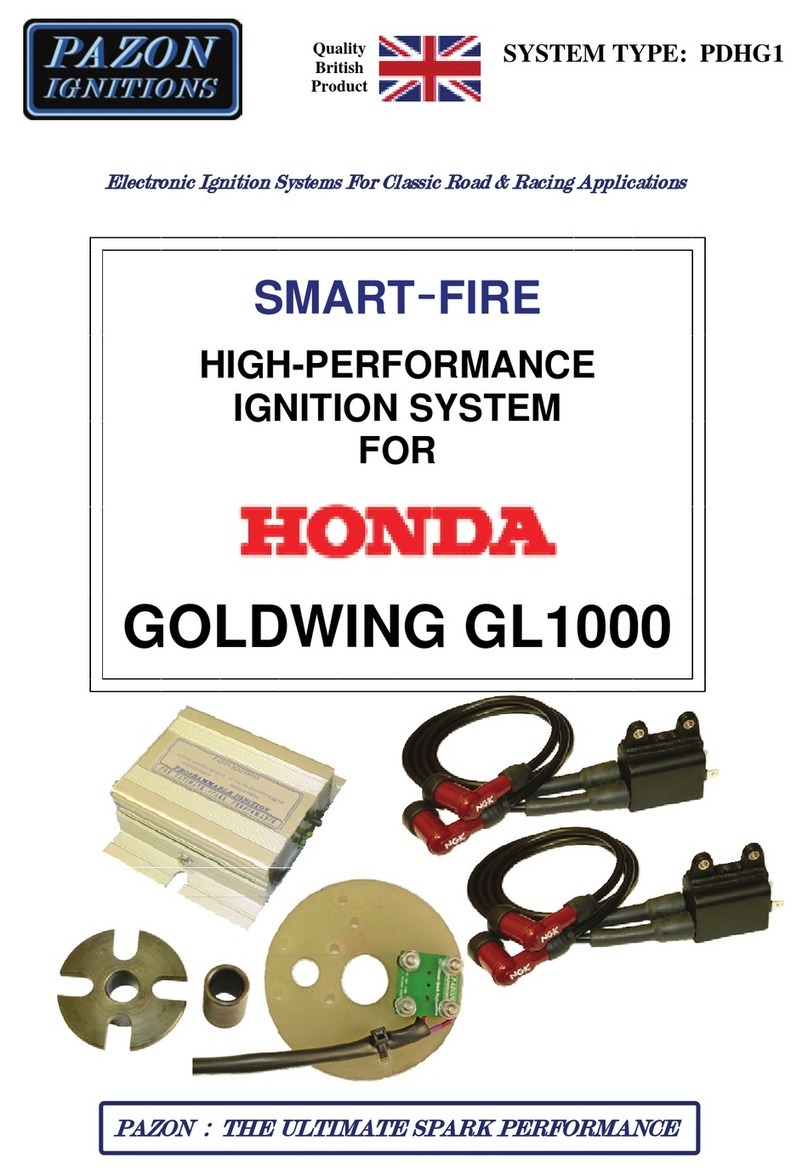 Pazon Ignitions PDHG1 manual