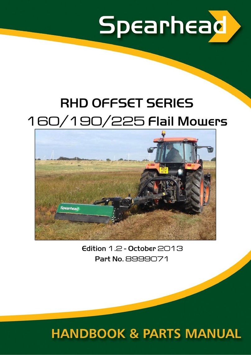 Spearhead RHD OFFSET 160 Handbook & Parts Manual