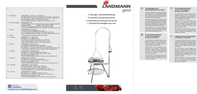 Landmann geos User instructions
