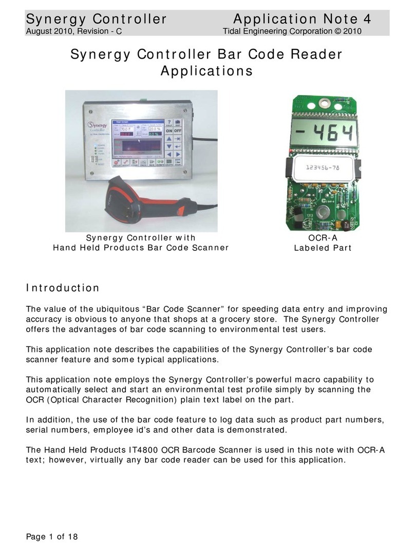 Tidal Engineering Corporation Synergy Controller Application note