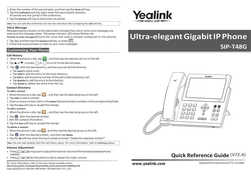 Yealink Yealink SIP-T46G User manual