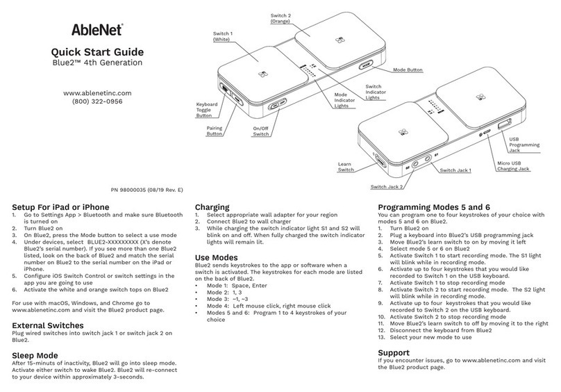 AbleNet Blue2 4th Generation quick start guide