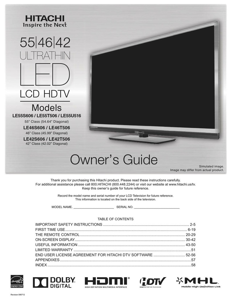 Hitachi LE55S606 User manual