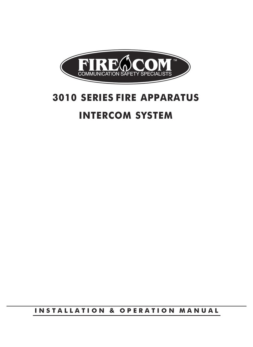 Firecom 3010 Series Installation & operation manuals