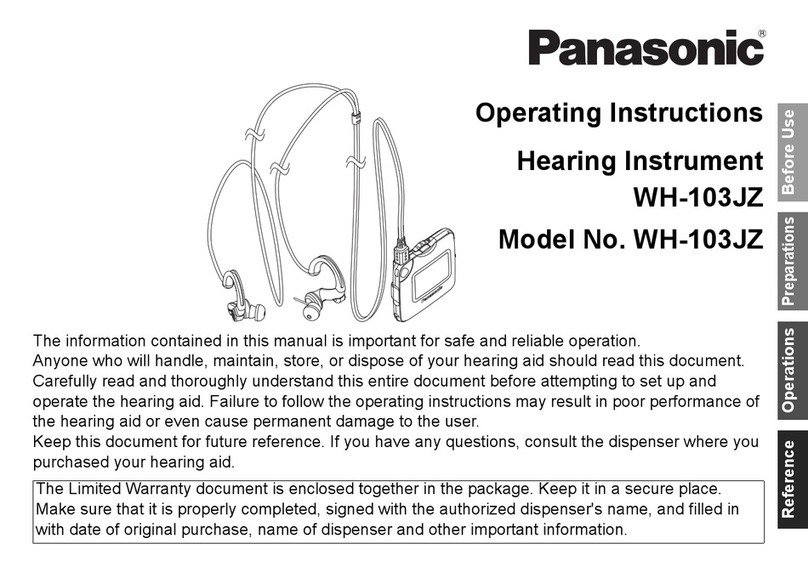 Panasonic WH-103JZ User manual