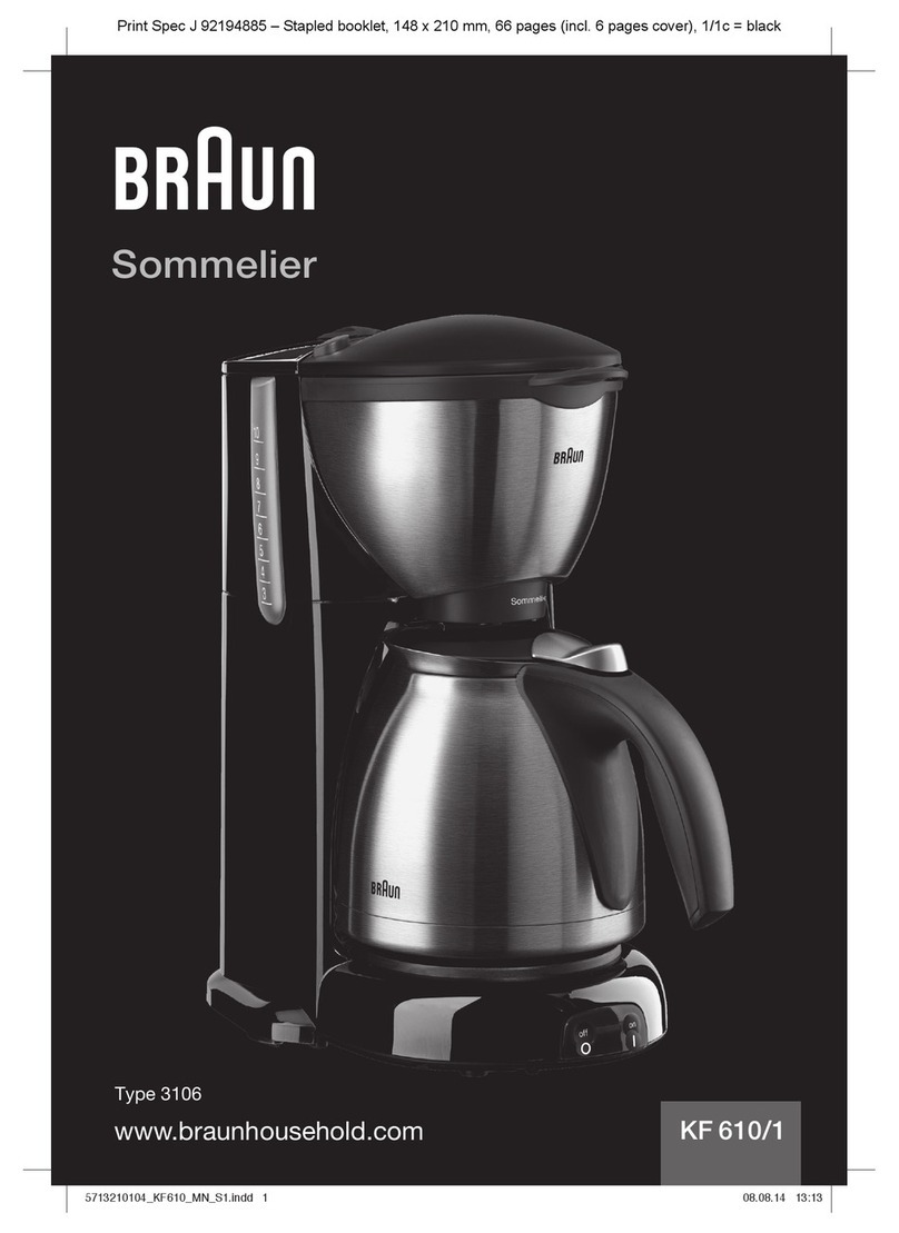 Braun Sommelier KF 610/1 manual