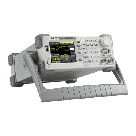 SIGLENT TECHNOLOGIES SDG1000 Series User manual