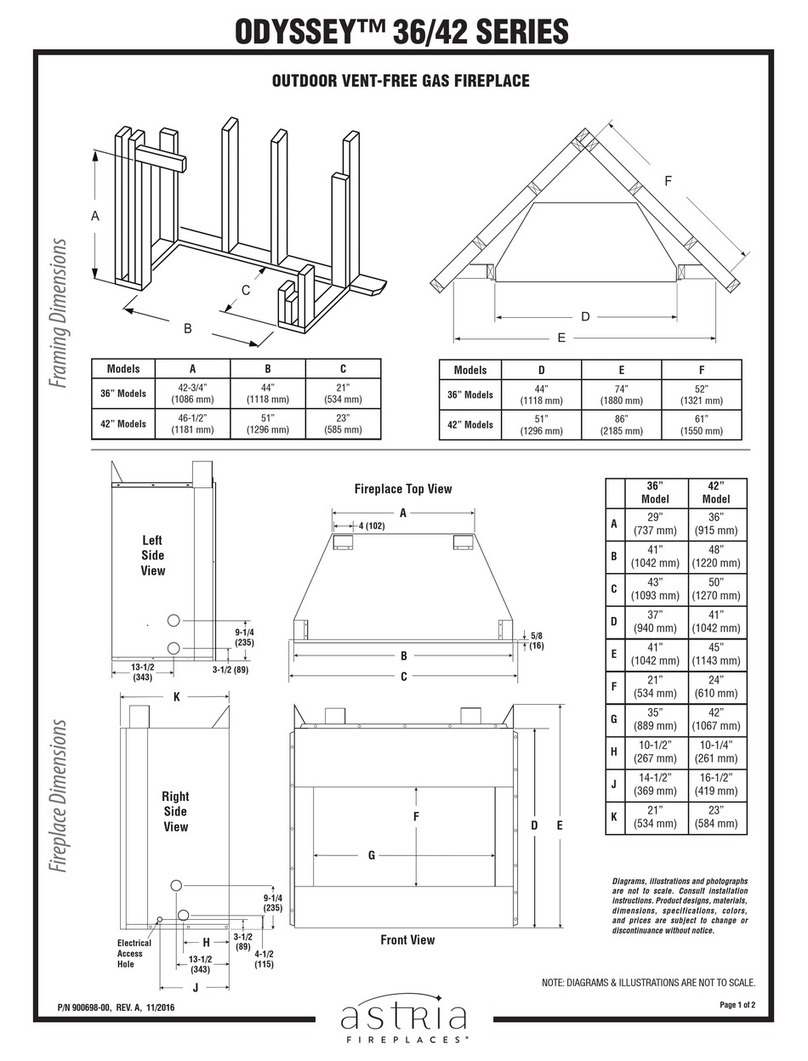 Astria Fireplaces Odyssey36ZNM User manual