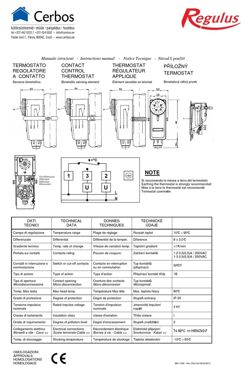 Regulus BB1-1000 instruction manual