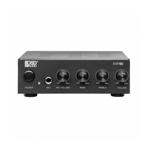 OSD Audio XMP60 Instruction sheet