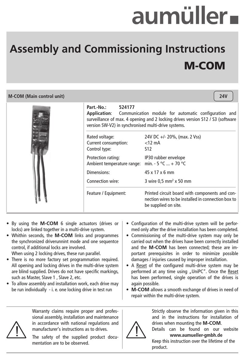 Aumuller M-COM Training manual Aumuller M-COM Training manual