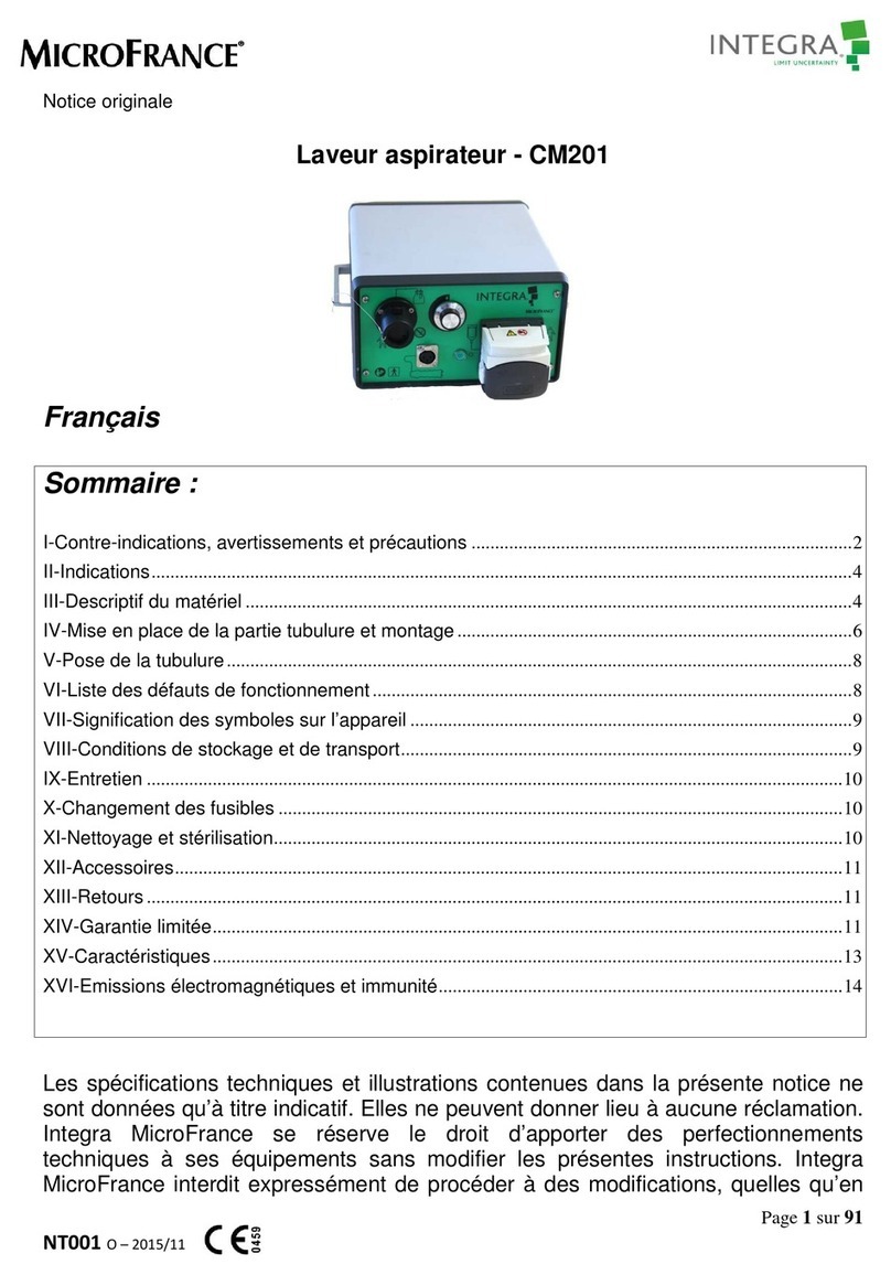Integra MicroFrance CM201 Translation of the original instructions