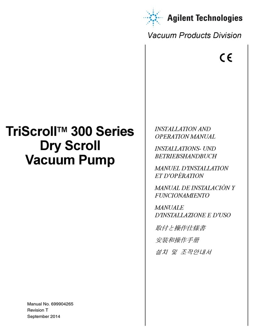 Agilent Technologies TriScroll 300 Series User manual