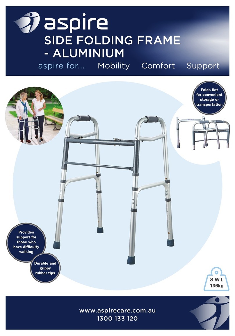 Aspire Side Folding Frame Aluminium User manual