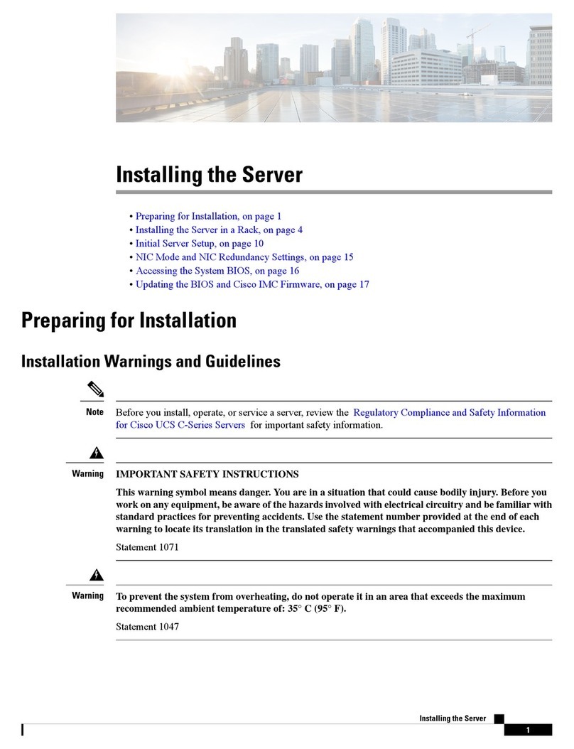 Cisco UCS C Series Instruction Manual