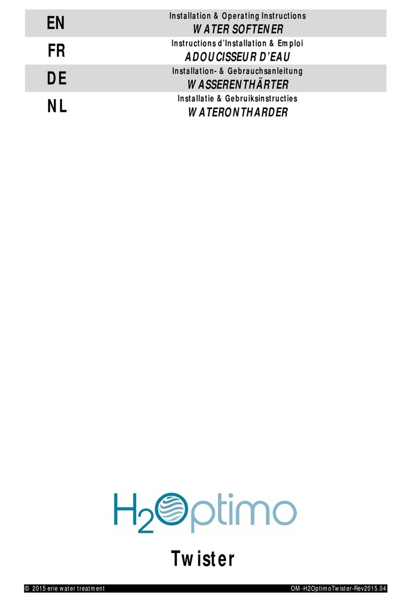 H2OPTIMO Twister Installation & operating instructions