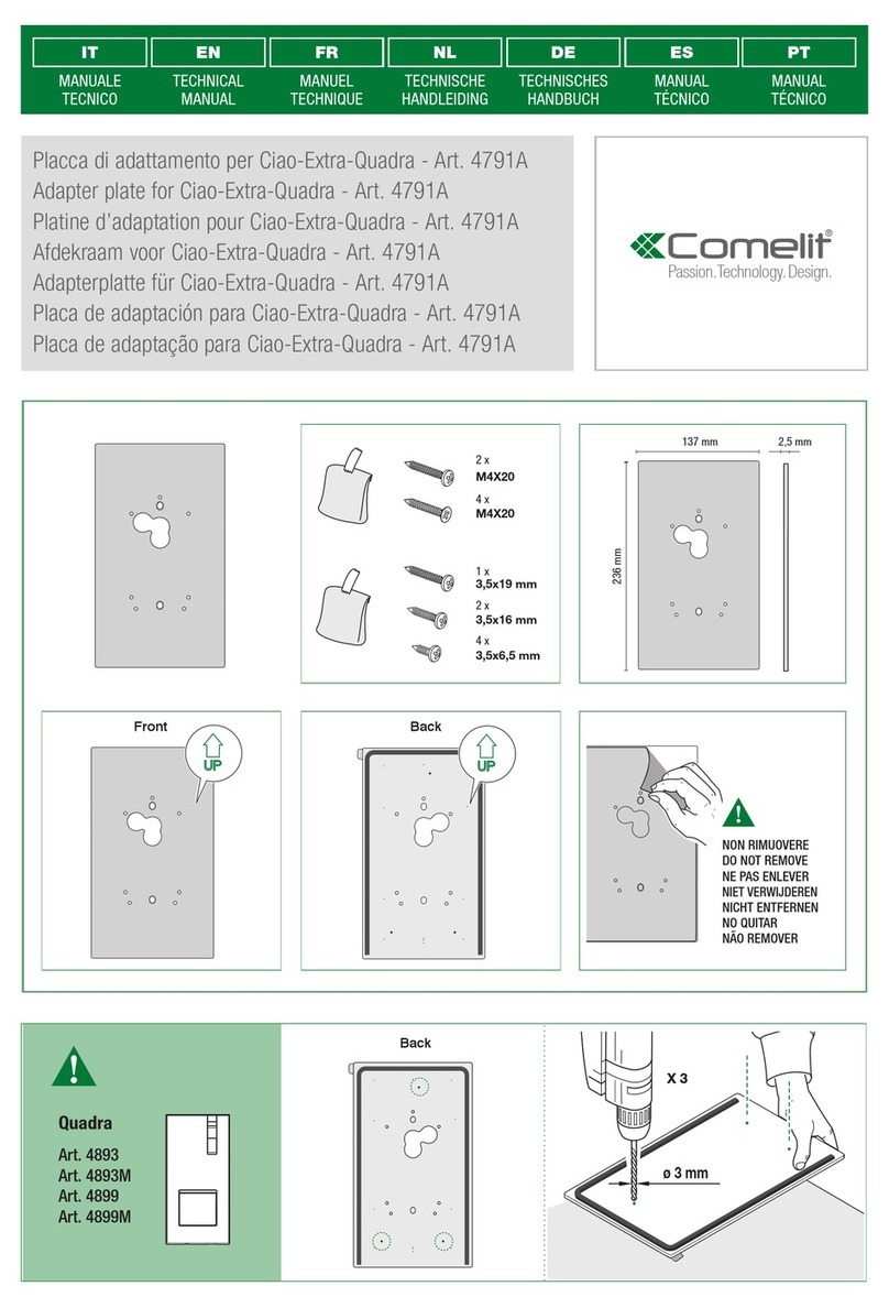 Comelit 4791A Technical manual