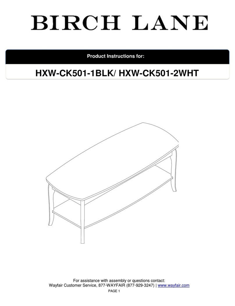 BIRCH LANE HXW-CK501-1BLK Product instructions