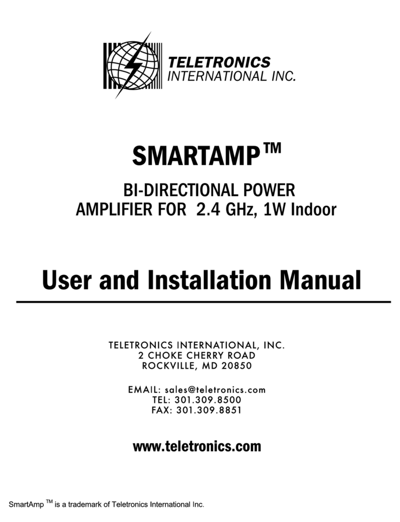 Teletronics International Smartamp User and installation manual