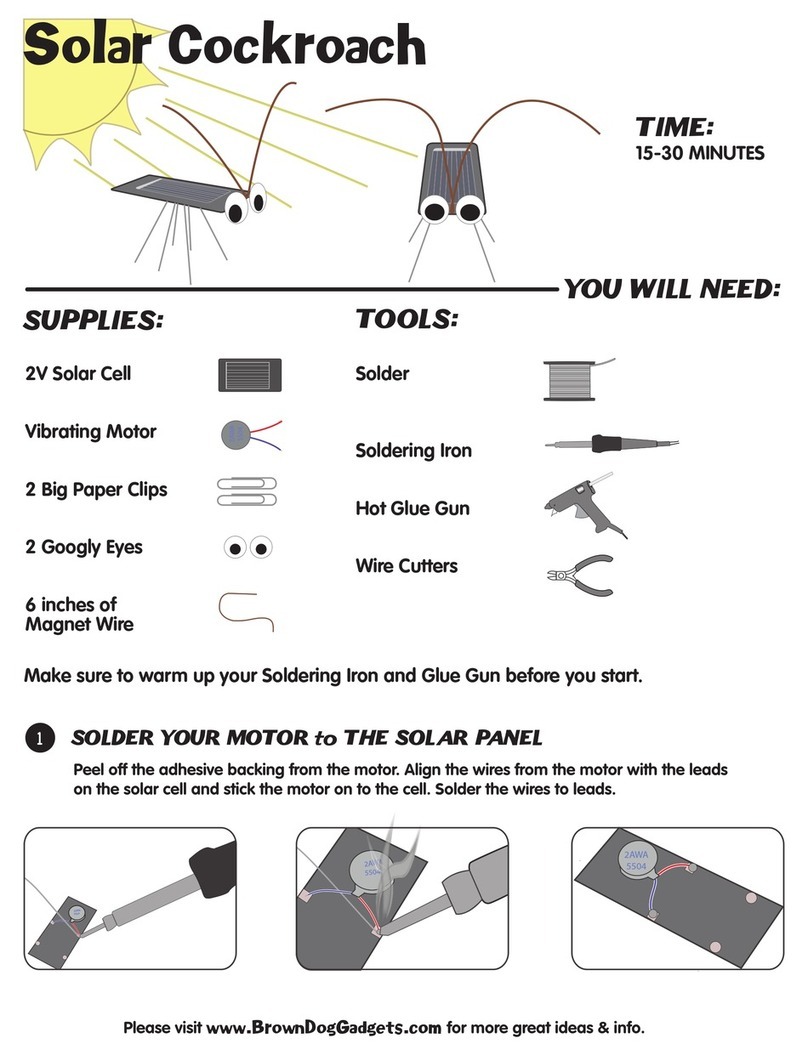 SPECTRUM Nasco Solar Cockroach User manual
