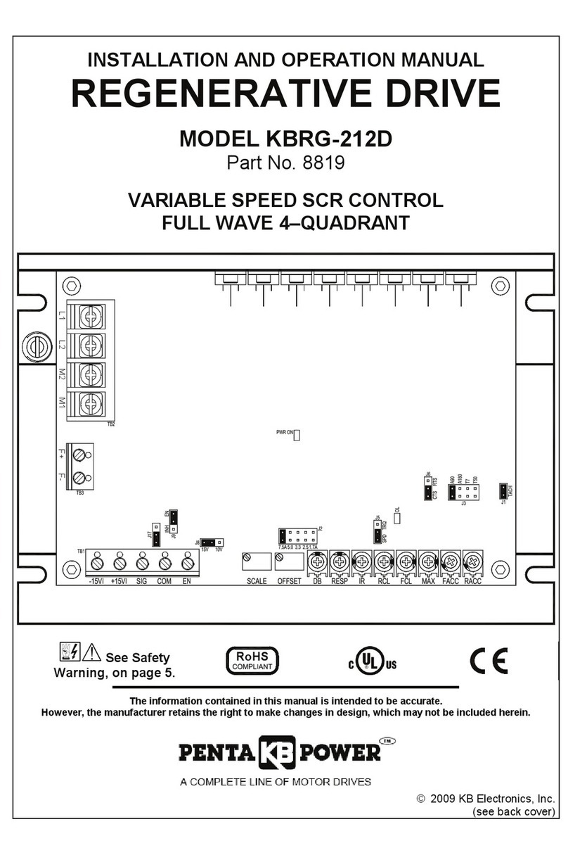 KB Electronics Penta Power KBRG-212D User manual