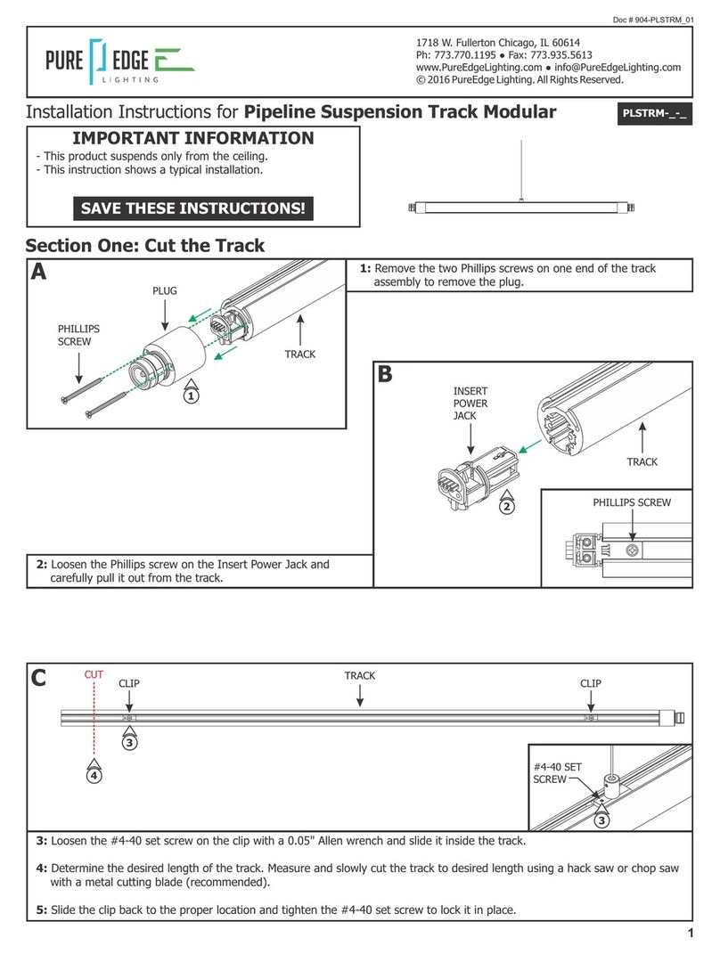 PureEdge Lighting PLSTRM Series User manual PureEdge Lighting PLSTRM Series User manual