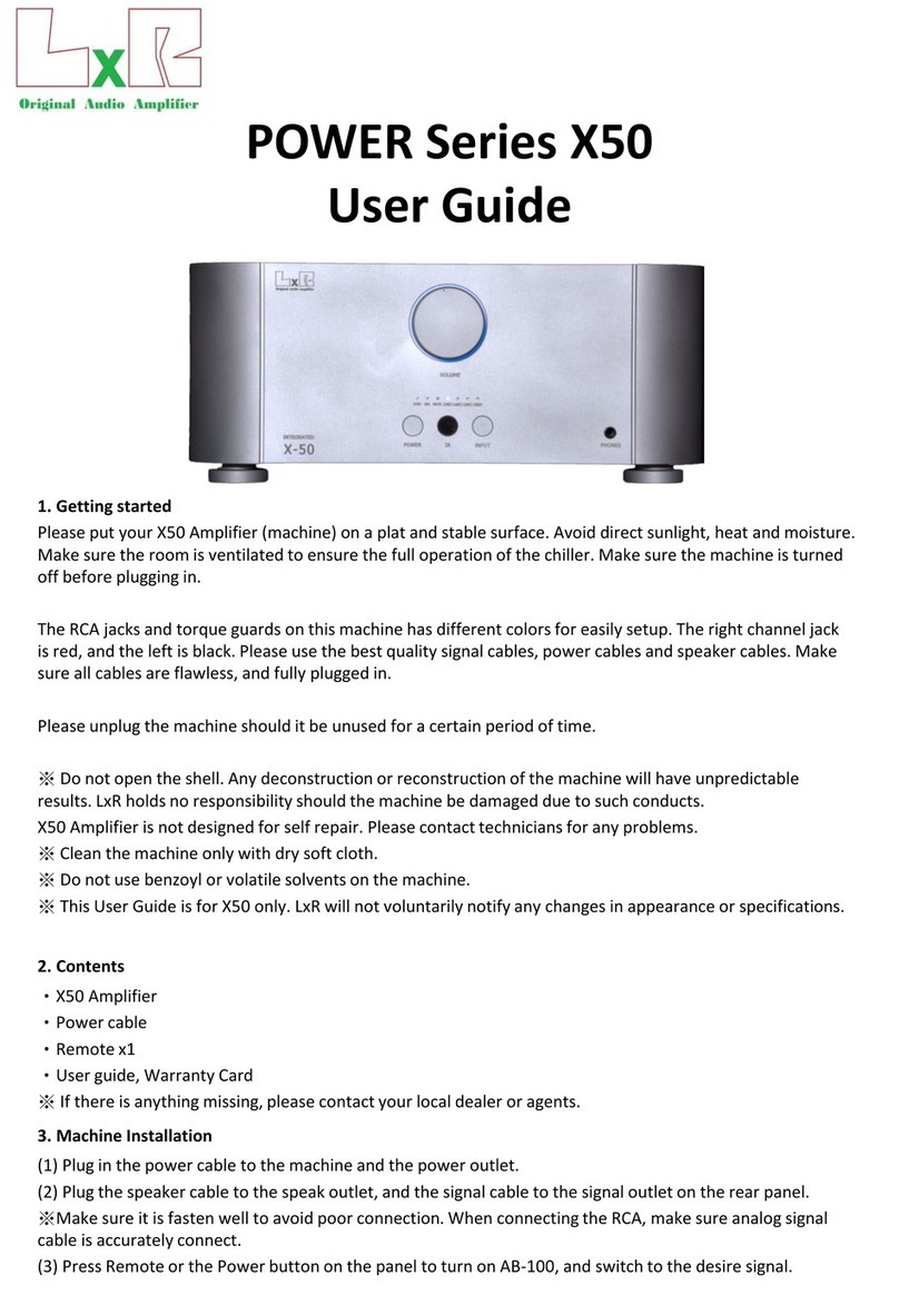 LxR POWER X50 Series user guide